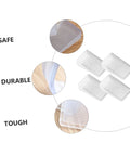 Clear 36 Pack Furniture Leveling Shims Stackable Bed Wedges showcasing safe, durable, and tough plastic design for stabilizing furniture.
