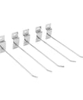 50 Piece Slat Wall Hooks Built Tough Iron Hanging Hooks For Retail Display And Organization 15cm Size Silver Color