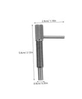 Professional Grade Stainless Steel Spring Loaded Plunger Pin Cabinet Latch With Rock Solid Build Zero Hassle Mounting And Hella Tough Indexing Lock For Kitchen Doors, measuring 5.4cm long.