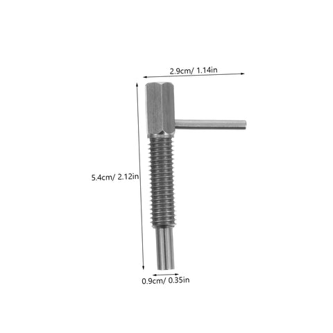 Professional Grade Stainless Steel Spring Loaded Plunger Pin Cabinet Latch With Rock Solid Build Zero Hassle Mounting And Hella Tough Indexing Lock For Kitchen Doors, measuring 5.4cm long.