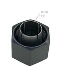 Half Inch Router Collet Chuck And Nut Replacement Self Releasing Design 12.7mm two pack accessory for precise and smooth routing.