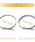 8 Piece CV Boot Band Clamp Set For Drive Shaft Universal Fit Stainless Steel Adjustable Diameter 1.8 To 3.2 Inches And 1.8 To 5.6 Inches