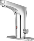Inertia Touchless Motion Sensor Bathroom Sink Faucet for Commercial Use, polished chrome finish, deck mount view.