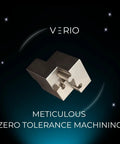 Stainless Steel Wire EDM Puzzle Cube 1.5 Inch Built To Last, Ultra Durable Craftsmanship, Zero Tolerance Machining, shown in dark background