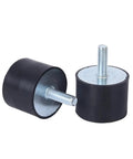Badass Heavy Duty Rubber Shock Absorber Mounts With Male Threaded Ends For Air Compressors Mini Split Heat Pumps And Industrial Machinery