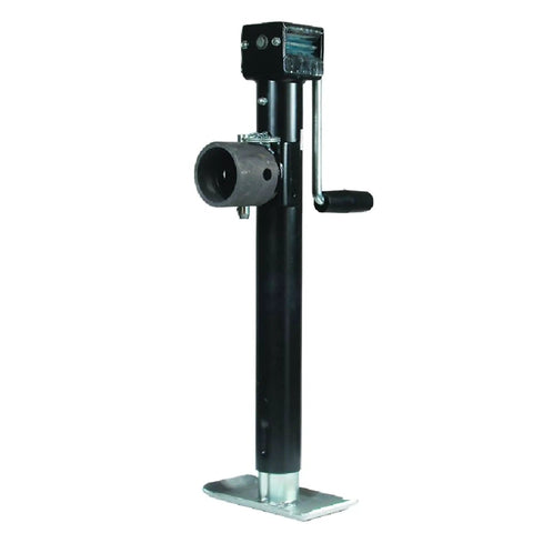 Beefed Up Trailer Jack Sidewind Weld Collar 5000 Lb Capacity With 15 Inch Lift Height And Foot Plate For John Deere Farm Trailers