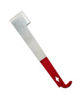 Beekeeping Hive Tool J Hook Frame Lifter And Scraper Pro Grade Durable 304 Stainless Steel Red Painted Pry Bar For Lifting And Scraping Hive Frames 10.5 Inch Must Have Beekeeping Gear on white background