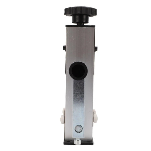 Manual Wire Stripping Machine With Fixed Steel Frame For Manual Electric Drill Powered Cranking, front view showing steel construction.