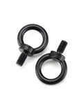 Durable 304 Stainless Steel Black Lifting Eyebolts Set with M3 to M24 Lifting Ring Screws for safe load handling