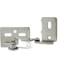Super Slick Snap Closing Cabinet Hinges Semi Concealed Nickel Finish Hardware 3 8 Overlay Pair showing durable steel construction.