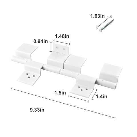 Heavy Duty Beefed Up RV Door Friction Hinges Compatible With Lippert Entry Doors For 5th Wheel Travel Trailers And Motorhomes, 9.33in long.