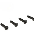 Beefy Tail Light Lens Upper Screw Kit For 2005 To 2013 Corvette C6, black metal 4-pack screws on white background
