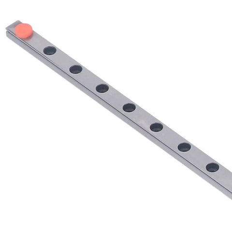 400mm Linear Guide Rail For CNC Machines And 3D Printers High Precision Steel Slider Bearing Micro Motion Slide Ultra Smooth Linear Motion Micron Grade Accuracy For Your DIY Rigs, gray steel rail with mounting holes