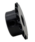 Side view of Roller Chain Sprocket Type B 15 Teeth 10mm Bore Hardened Carbon Steel Anti Rust Drive Sprocket For ANSI 25 Chain Quarter Inch Pitch