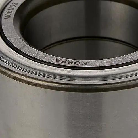 Close-up of FW55 Ball Bearing Double Row Angular Contact 2 Shields for heavy-duty industrial machinery, showcasing metal construction.