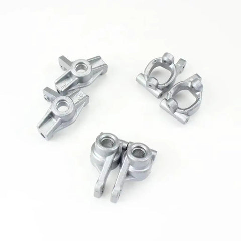 Six Piece Cross Hub Front Rear Axle Carrier Bracket Wheel Hub Upgrade Kit For Rc Cars lightweight alloy steering joints set.