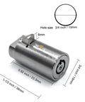 Vending Machine Lock Keyed Alike for Coke, Snack, and Soda Machines With 3 Keys Included, Zinc Alloy Chrome Finish, 0.92 Inch Cylinder Length