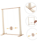 Educational Wooden Gravity Experiment Kit For Kids And Students showing wooden frame and Maxwell Wheel components