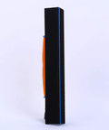 Built To Last Self Adhesive Sandpaper Frame Holder For Woodworking And Grinding With Grippy Non Slip Handle For Quick Pad Swaps And Smooth 30 Cm Corner Sanding side view showing non-slip handle and black sanding surface.
