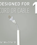 Cord Cover Kit With CordMate Channel System For Walls Keeps Cords Tidy 9 Feet Of Wire Channel Seven Sections Plug Inserted