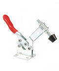 Heavy Duty Quick Release Toggle Clamp 90kg Iron Horizontal Workholding Clamp with red handle visible