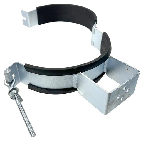 Gas Cylinder Holder Bracket For Eight To Eight And Three Quarters Inch Cylinders Black Finish Beefy Steel Mount