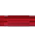 Red Compact LED Flashlight With 200 Lumen Power, Focusable Beam, Multi Mode QuickClik Tailcap, Water Resistant Aluminum Body
