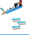 Three Piece Five Way One Half Inch Manifold Block Splitter For Air Hose Inline Use Iron G Thread Air System Fitting