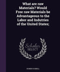 Book cover of 'What Are Raw Materials And Free Resources For American Labor And US Industry How They Shape Costs Jobs And Growth'