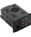 Beefy Single Phase to Three Phase VFD Inverter 750W 1HP with RS485 Port 110V 220V AC Input Output Controller for Industrial Motor Automation and Precise Speed Control, black metal panel