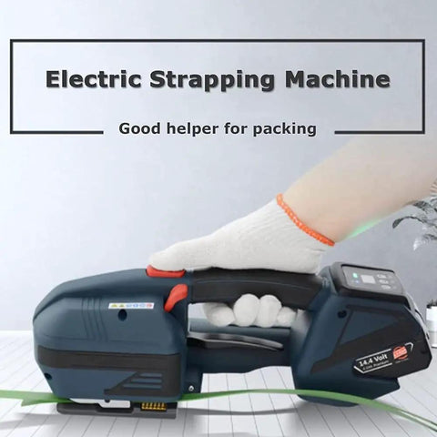 Kickstart Your Packaging Hustle With This Badass 4000mah Battery Powered Strapping Tool, handheld electric strapping machine for packing.