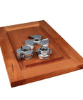 Three Piece Cabinet Door Shape Up Shaper Cutter Set For Shaker Style Doors For DIYers displayed on a wooden panel