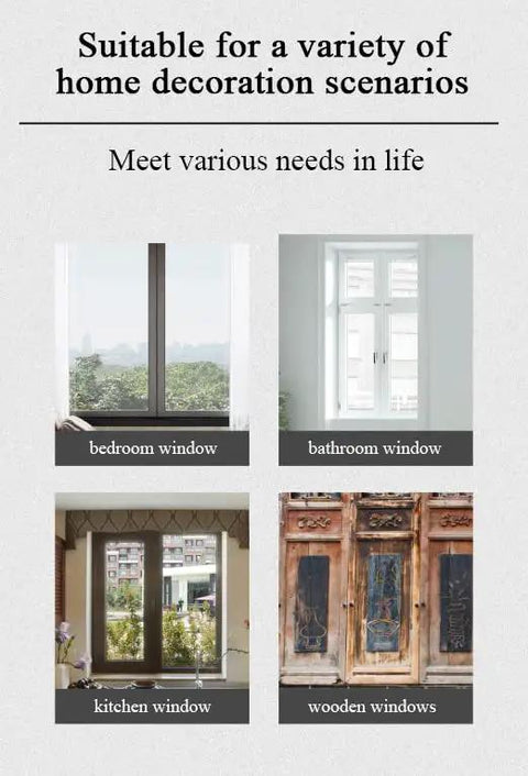 Premium Heavy Duty Stainless Steel Sliding Barn Door Latch With Secure Hook And Eye Lock Featuring Smooth Glide Mechanism And Rock Solid Build For Fences Sheds And Outdoor Security Gates showcased in four window styles.