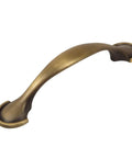 Brushed Antique Brass Cabinet Hardware Handle Pull Set 25 Pack 3 Inch Hole Centers Overall Length Four And Five Eighths Inches