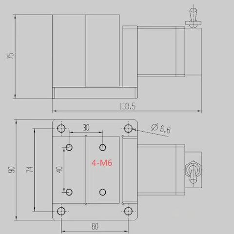 Pneumatic Milling Vise Heavy Duty Bench Clamp For Milling And Drilling Machines, Lightweight Aluminum Alloy Build, 3mm Stroke For Fast Precise Workpiece Positioning, Stable Clamping Force For Reliable Workholding, dimension drawing