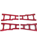 RC Car Chassis Frame Aluminum Alloy Upgrade Kit For 1 To 10 Slash 4 By 4 Front And Rear Arm Red Heavy Duty Metal Frame 