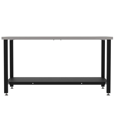 Rock Solid Metal Fabrication Prep Table For Classrooms And Shops, 60 Inch Long By 30 Inch Deep By 36 Inch High with storage shelf