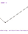 6 Pack 1.3mm Hex Key Wrench Set, L Shaped Arm For 3D Printer Repair Kits, showing long chrome vanadium steel arm