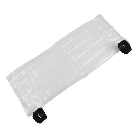 Super Badass EV Charger Rain Cover Outdoor Waterproof Protective Pro Sleeve For Any Plug In Electric Ride Storm Proof Dust Blocker Gear Guard Oversized XL laid flat with black rope ties visible.