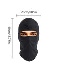 Black balaclava face mask with dimensions for 4 Pack Balaclava Face Mask For Outdoors Ride Ready Gear Breathable Ski Mask