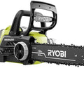 No Hassle 12 Inch Cordless Chainsaw Powered By Brushless Motor And 18 Volt Lithium Battery Pack Including Quick Charger For Smooth Cuts And Backyard Project Mastery side view showing brushless motor and 12-inch chain.