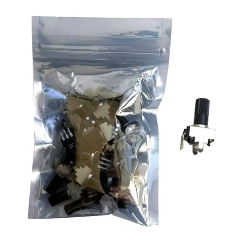 Sealed package and single 20 Pack Linear Taper Potentiometers 100K Ohm Adjustable Resistors With Plastic Shaft Knob