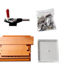 Open Cover PCB Testing Jig With Bakelite Fixture For Easy Board Swap Of A B C Boards Adjustable Spacing Between B And C Boards Rotatable C Board Adapter Plate Positioning Pins With Extra Holes PCBA Test Rack For Type 180 150 60 components