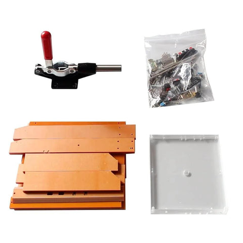 Open Cover PCB Testing Jig With Bakelite Fixture For Easy Board Swap Of A B C Boards Adjustable Spacing Between B And C Boards Rotatable C Board Adapter Plate Positioning Pins With Extra Holes PCBA Test Rack For Type 180 150 60 components