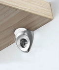 20Pcs Zinc Alloy Shelf Pegs for Glass Cabinet Shelves installed on wooden shelf