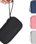 Heavy Duty Workhorse Tech Organizer Pouch That Actually Keeps All Your Cords Chargers Power Banks And External Hard Drives Neatly Sorted For Daily Commutes Or Long Weekend Road Trips No Sweat, black design in hand.