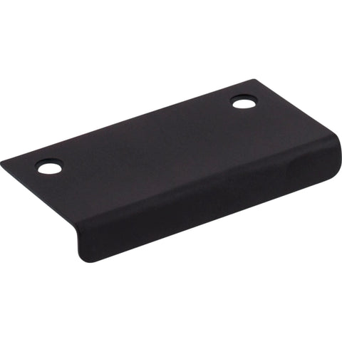 Additions Collection Three Inch Flat Black Tab Pull for cabinets and furniture, steel construction, contemporary modern hardware.