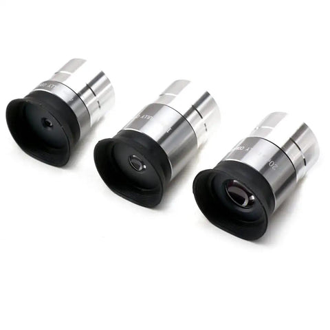 1.25 Inch Multi-Coated Telescope Eyepiece Set With Soft Eyecups 4mm 10mm And 20mm For Beginners And Pros, three eyepieces