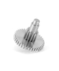 Stainless Steel 24.4 to 1 Transmission Gear Pinion Set for TRX4M Upgrade showing CNC machined gear design