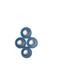 4x10x4 Millimeter ABEC-3 RC Car Bearing Kit, 10 Pieces, Blue Sealed 2RS Ball Bearings For Hobby Electric Cars And Trucks